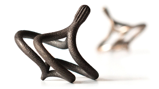 Curvy 3D-Printed Ghost Tops Seem To Disappear When They're Spinning